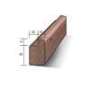 Meranti raamhout type R1 - stijl / bovendorpel